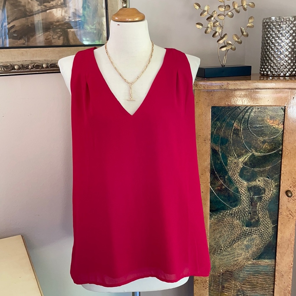 Banana Republic sexy red blouse